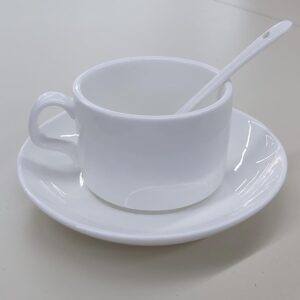 SUBLIMATION CUP & SAUCER WITH SPOON